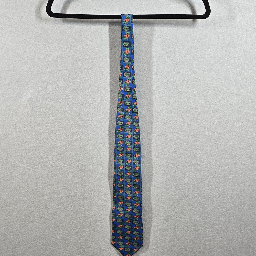Vintage Florida Gators Tie Mens Blue Orange NCAA‎ College Football Alligator 90s